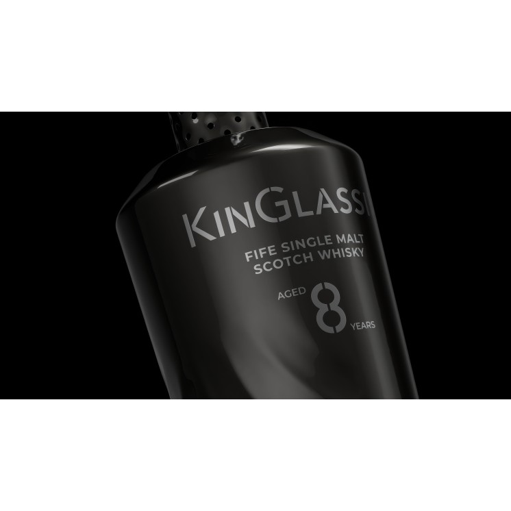 KinGlassie Raw – 8-Year Heavily Peated Single Malt (Fife)